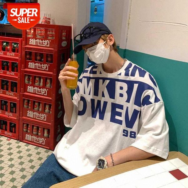 shirt male hong kong style hip-hop print short-sleeved korean trend wild five-point sleeves round neck loose half #h99y, White;black
shirt male hong kong style hip-hop print short-sleeved korean trend wild five-point sleeves round neck loose half #h99y, White;black