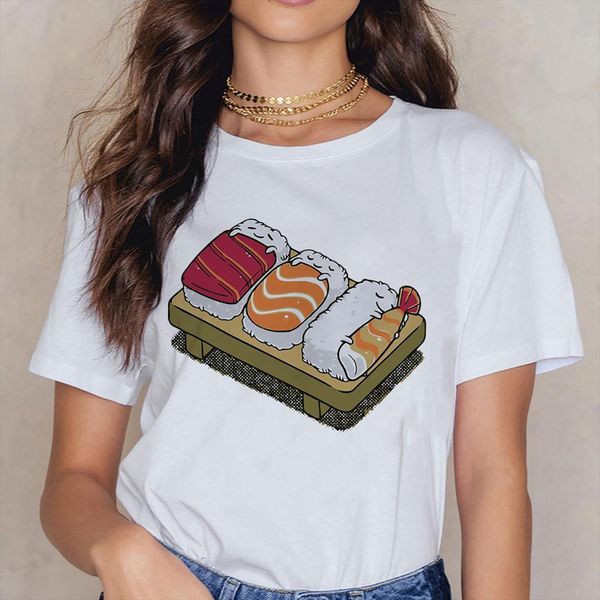 fashion series and women sushi men lunch box harajuku pop streetwear tee summer personalized beautiful crewneck, White;black
fashion series and women sushi men lunch box harajuku pop streetwear tee summer personalized beautiful crewneck, White;black