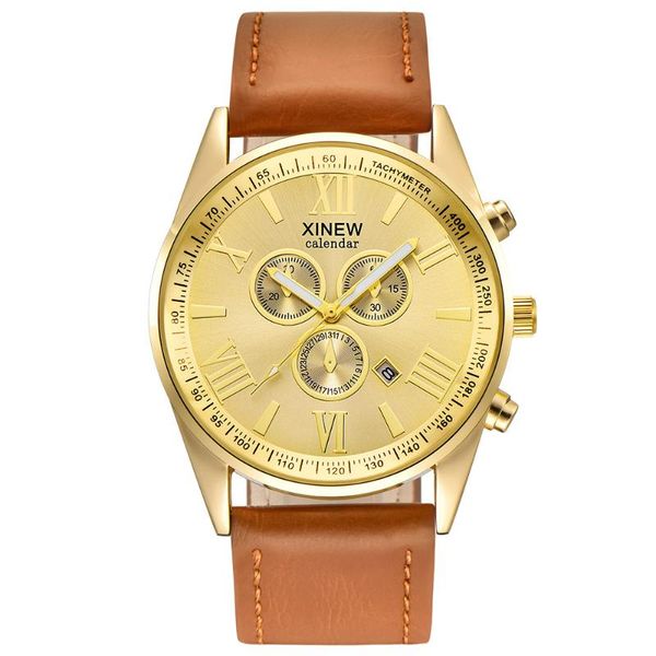 wristwatches fashion men watches 2021 gift men's leather band sports date analog alloy military quartz watch horloges mannen met datum, Slivery;brown
wristwatches fashion men watches 2021 gift men's leather band sports date analog alloy military quartz watch horloges mannen met datum, Slivery;brown