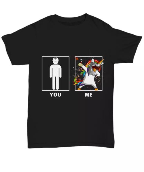 funny unicorn welder t-shirt for men welding tee gift shirt for welders you me, White;black
funny unicorn welder t-shirt for men welding tee gift shirt for welders you me, White;black