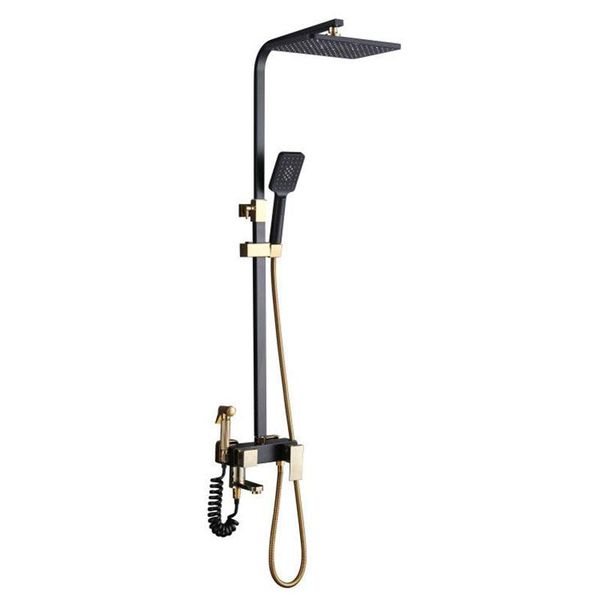 black shower set household all copper bathroom head golden constant temperature sets
black shower set household all copper bathroom head golden constant temperature sets
