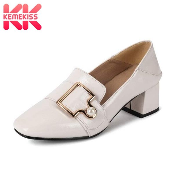 dress shoes kemekiss women fashion pumps beauty metal buckle pearls square toe thick heels lady casual footwear size 33-43, Black
dress shoes kemekiss women fashion pumps beauty metal buckle pearls square toe thick heels lady casual footwear size 33-43, Black