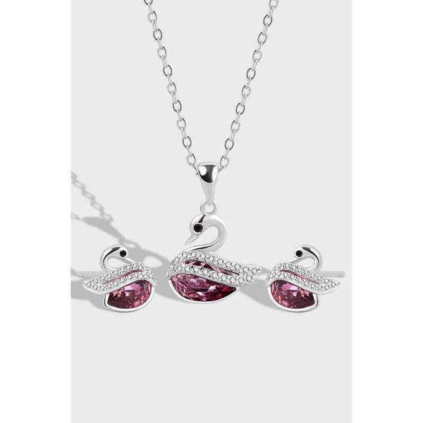 the new a new s925 sterling silver fashion austrian crystal romantic swan necklace female clavicle chain earrings pendant
the new a new s925 sterling silver fashion austrian crystal romantic swan necklace female clavicle chain earrings pendant