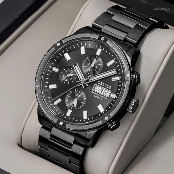 wristwatches oblvlo men automatic mechanical watch steel date waterproof sport multifunctional relogio masculino, Slivery;brown
wristwatches oblvlo men automatic mechanical watch steel date waterproof sport multifunctional relogio masculino, Slivery;brown
