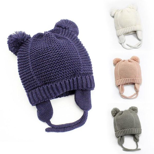 outdoor hats cute knitted pompom baby hat cap thick warm girl boy beanie winter ear kids bonnet muts for born, Black;white
outdoor hats cute knitted pompom baby hat cap thick warm girl boy beanie winter ear kids bonnet muts for born, Black;white