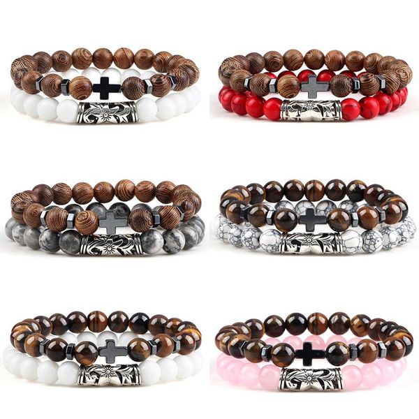 beaded, strands tiger eye wooden beads bracelets&bangles 2pcs/set turquoises natural stone beaded bracelet elastic rope hematite cross j, Black
beaded, strands tiger eye wooden beads bracelets&bangles 2pcs/set turquoises natural stone beaded bracelet elastic rope hematite cross j, Black