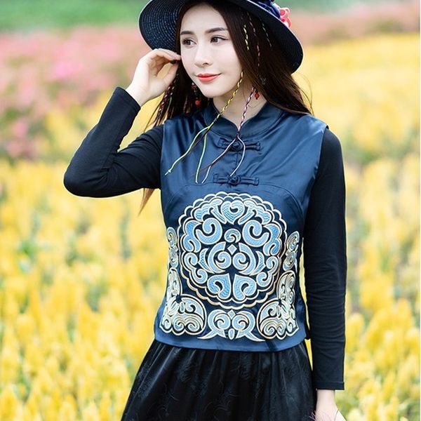traditional chinese shirt women clothes autumn tang suit embroidery sleeveless vintage shirt oriental style clothing 10036, Red
traditional chinese shirt women clothes autumn tang suit embroidery sleeveless vintage shirt oriental style clothing 10036, Red