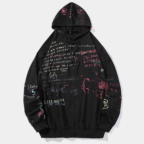 men's hoodie, cotton, letters and graffiti, hip hop style, exquisite street cloth, fashion, 20211286, Black
men's hoodie, cotton, letters and graffiti, hip hop style, exquisite street cloth, fashion, 20211286, Black