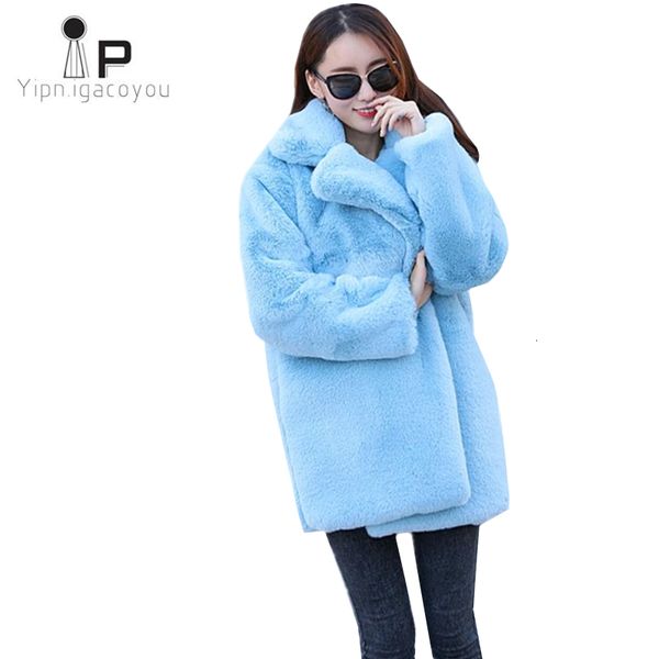 jacket autumn winter rabbit women thick warm faux jacket fashion loose long sleeve parka plus size fake fur coat, Black;brown
jacket autumn winter rabbit women thick warm faux jacket fashion loose long sleeve parka plus size fake fur coat, Black;brown
