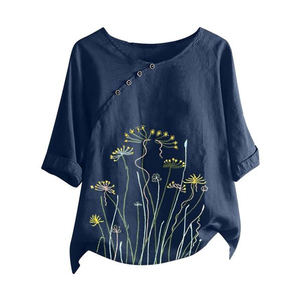 women's t-shirt women flower print graphic tee elegant female clothes casual harajuku vintage aesthetic streetwear button floral shirt, White
women's t-shirt women flower print graphic tee elegant female clothes casual harajuku vintage aesthetic streetwear button floral shirt, White