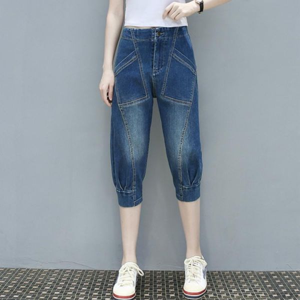 plus size summer 7 points denim capri pants harem cropped jeans for women l xl 2xl 3xl 4xl women's, Blue
plus size summer 7 points denim capri pants harem cropped jeans for women l xl 2xl 3xl 4xl women's, Blue