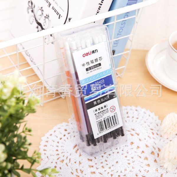 refills 50pcs deli 33403 gel refill 0.38mm replacement core replaceable bucket affordable 50 pack, Black;red
refills 50pcs deli 33403 gel refill 0.38mm replacement core replaceable bucket affordable 50 pack, Black;red