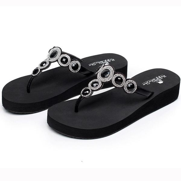 womens flip flops 6.5 cm heel-height beach sandals women's slippers female flat crystal diy personalization wholesale, Black
womens flip flops 6.5 cm heel-height beach sandals women's slippers female flat crystal diy personalization wholesale, Black