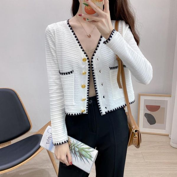 women's knits & tees 2021 knitted crop cardigan women korean style short sweater long sleeve v neck white black
women's knits & tees 2021 knitted crop cardigan women korean style short sweater long sleeve v neck white black