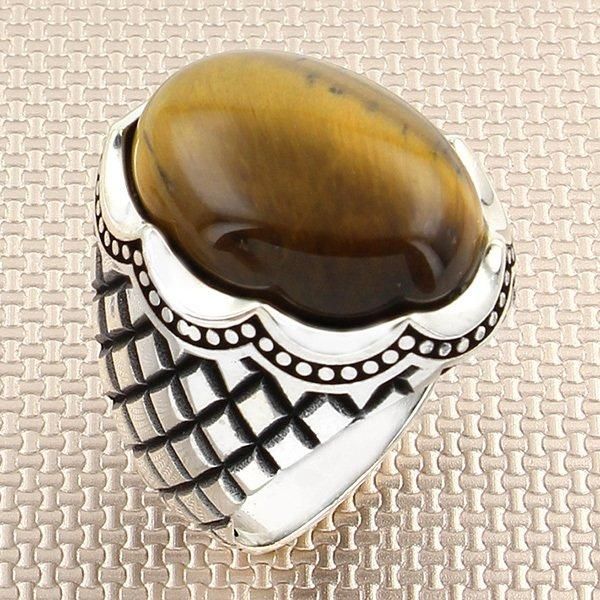 oval brown tiger eye stone silver ring vintage men with diamond pattern made in turkey solid 925 sterling cluster rings, Golden;silver
oval brown tiger eye stone silver ring vintage men with diamond pattern made in turkey solid 925 sterling cluster rings, Golden;silver