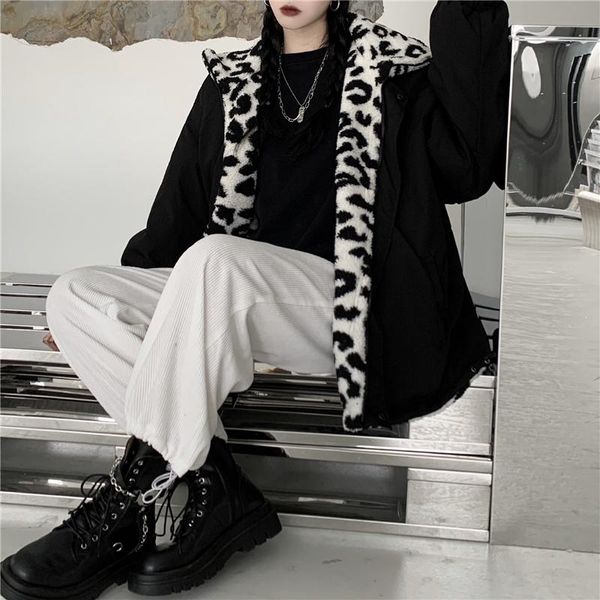 jacket women spring and autumn 2021 style korean ins double-sided leopard print cotton windbreaker clothing tide t25 women's down & par, Black
jacket women spring and autumn 2021 style korean ins double-sided leopard print cotton windbreaker clothing tide t25 women's down & par, Black