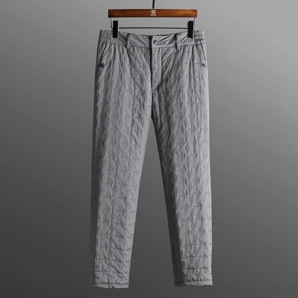 men's pants high order geometric split lattice wind proof warm cotton youth fashion versatile down thickened casual, Black
men's pants high order geometric split lattice wind proof warm cotton youth fashion versatile down thickened casual, Black