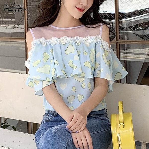 summer mesh lace print women blouse off-shoulder chiffon women's shirt short sleeve polka dot pullover ladies 9454 50 blouses & shirts, White
summer mesh lace print women blouse off-shoulder chiffon women's shirt short sleeve polka dot pullover ladies 9454 50 blouses & shirts, White