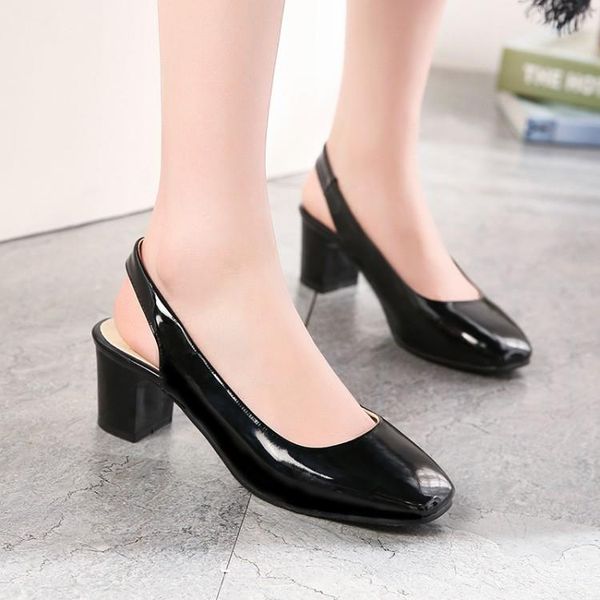 plus size high heels sandals women shoes woman summer ladies mid-heel enamelled, Black
plus size high heels sandals women shoes woman summer ladies mid-heel enamelled, Black
