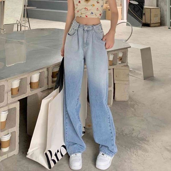 high waisted mom women jeans wide leg pants casual streetwear autumn fashion boyfriend, Blue
high waisted mom women jeans wide leg pants casual streetwear autumn fashion boyfriend, Blue