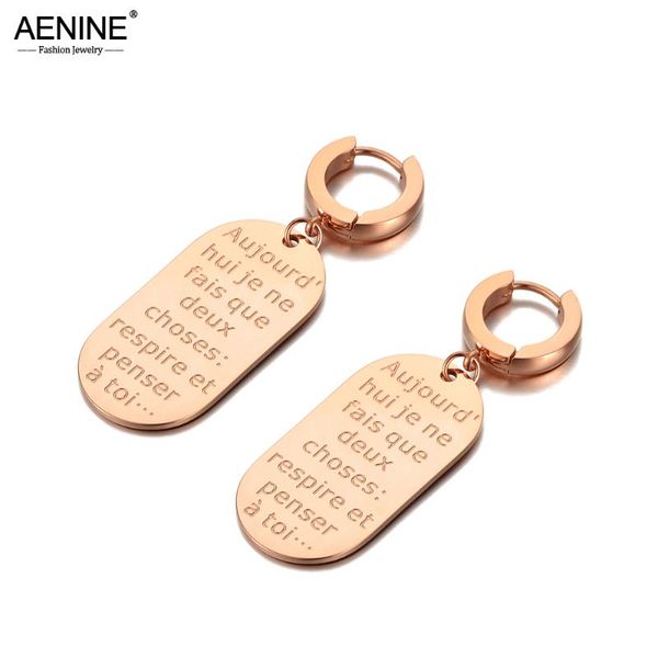 hoop & huggie aenine creative rose gold geometric tag earrings stainless steel trendy letter charm jewelry for women ae20132, Golden;silver
hoop & huggie aenine creative rose gold geometric tag earrings stainless steel trendy letter charm jewelry for women ae20132, Golden;silver
