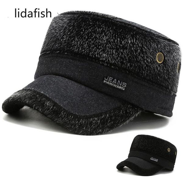 wide brim hats lidafish men military cap winter lmitation mink thicken warm earflap dad hat casual flat sailor, Blue;gray
wide brim hats lidafish men military cap winter lmitation mink thicken warm earflap dad hat casual flat sailor, Blue;gray