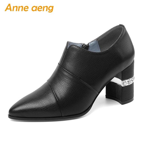 dress shoes 2021 genuine leather women pumps high square heels pointed toe zip crystal fashion cow black
dress shoes 2021 genuine leather women pumps high square heels pointed toe zip crystal fashion cow black