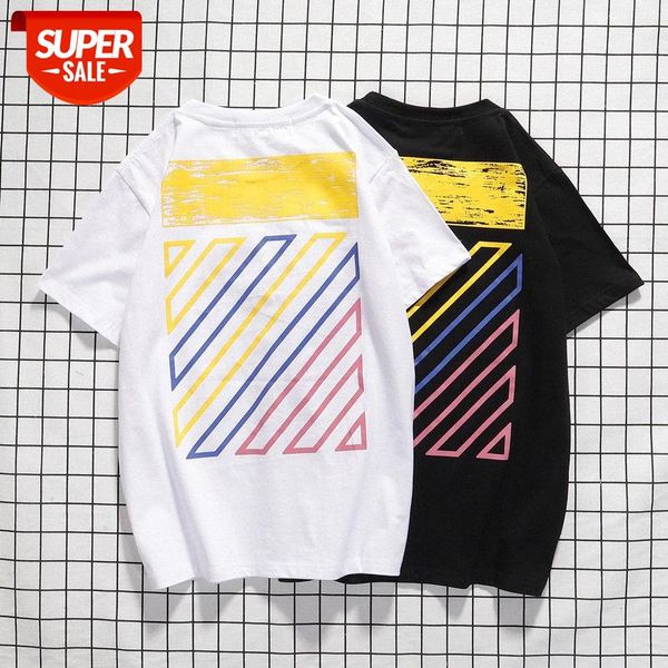 tide brand off striped printing short-sleeved t-shirt spring and summer couple bottoming shirt white student pure cotton half-sleeved #bv2b, White;black
tide brand off striped printing short-sleeved t-shirt spring and summer couple bottoming shirt white student pure cotton half-sleeved #bv2b, White;black
