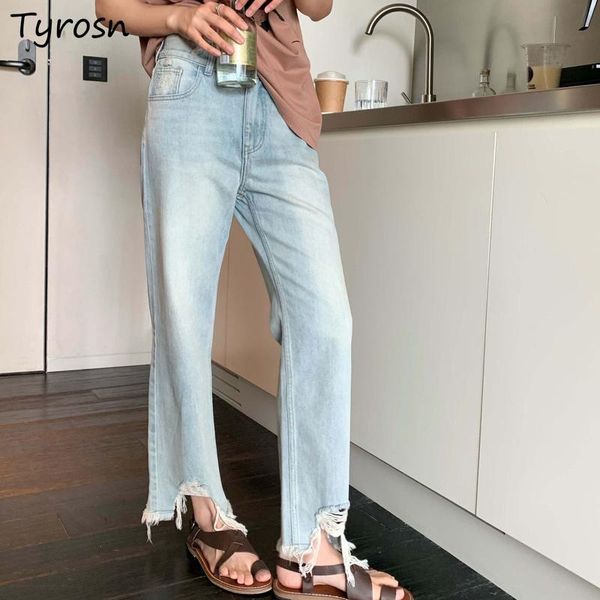 women's jeans ankle-length women all-match vintage high waist design harajuku summer korean fashion hip hop streetwear chic simple lady, Blue
women's jeans ankle-length women all-match vintage high waist design harajuku summer korean fashion hip hop streetwear chic simple lady, Blue