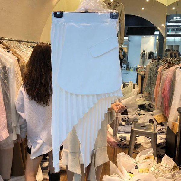 skirts 2021 summer women's skirt korean style solid color all-match irregular high waist casual slim female short, Black
skirts 2021 summer women's skirt korean style solid color all-match irregular high waist casual slim female short, Black