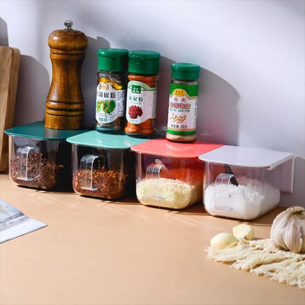 storage bottles & jars household kitchen seasoning box dust-proof and moisture-proof tank wall-mounted perforated salt
storage bottles & jars household kitchen seasoning box dust-proof and moisture-proof tank wall-mounted perforated salt