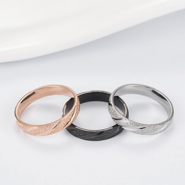 18k titanium steel beveled pearl sand women's band rings platinum fashion wedding anniversary european american style jewelry not fade, Silver
18k titanium steel beveled pearl sand women's band rings platinum fashion wedding anniversary european american style jewelry not fade, Silver