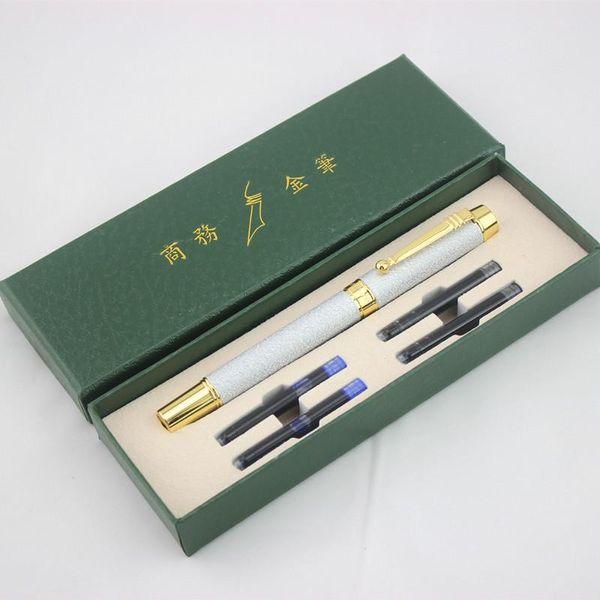 

fountain pens luxury pen ink set dika wen f nib 0.5mm metal gold clip gift business office supplies writing stationery