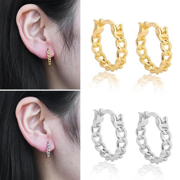 hoop & huggie classics fashion hook earrings for women statement punk chain earring exaggerated hollow curb jewelry oorbellen accssories, Golden;silver
hoop & huggie classics fashion hook earrings for women statement punk chain earring exaggerated hollow curb jewelry oorbellen accssories, Golden;silver