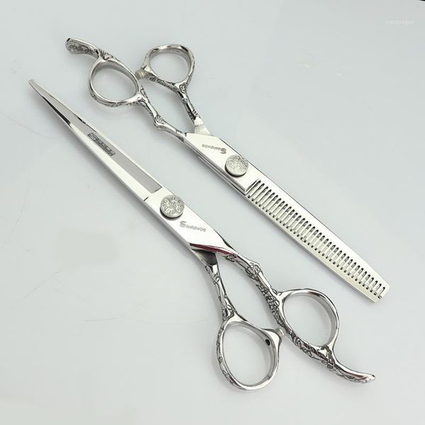 6/7 inch professional hairdressing scissors exquisite thinning stainless steel non-slip cutting tool hair set1
6/7 inch professional hairdressing scissors exquisite thinning stainless steel non-slip cutting tool hair set1