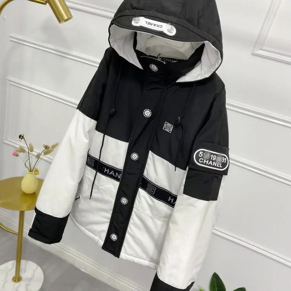 new down jacket women's hoods short small fragrance color contrast work clothes warm fashion couple men's and coats, Black
new down jacket women's hoods short small fragrance color contrast work clothes warm fashion couple men's and coats, Black