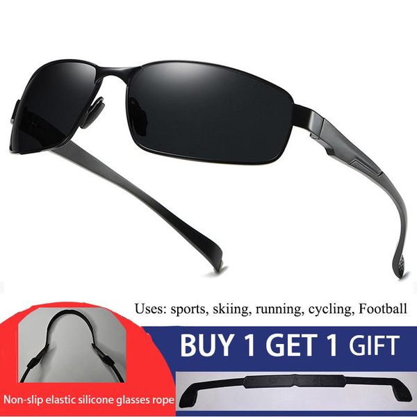 sunglasses booroot aluminum men outdoor sports driving polarized sun glasses uv400 anti-uv male rectangle with anti-skid belt, White;black
sunglasses booroot aluminum men outdoor sports driving polarized sun glasses uv400 anti-uv male rectangle with anti-skid belt, White;black