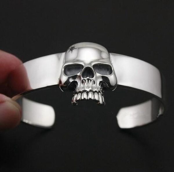 bangle gothic fashion motorcycle driver jewelry metal skull open bracelet for men, Black
bangle gothic fashion motorcycle driver jewelry metal skull open bracelet for men, Black