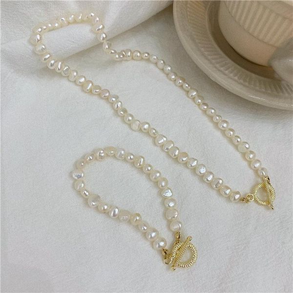 baroque irregular natural freshwater pearls chain neacklaces bracelet set dainty chokers collar wholesale chains, Silver
baroque irregular natural freshwater pearls chain neacklaces bracelet set dainty chokers collar wholesale chains, Silver