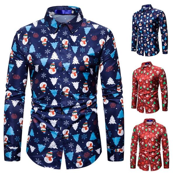 men's casual shirts men christmas shirt funny long sleeve collared button up xmas tree snowman print, White;black
men's casual shirts men christmas shirt funny long sleeve collared button up xmas tree snowman print, White;black