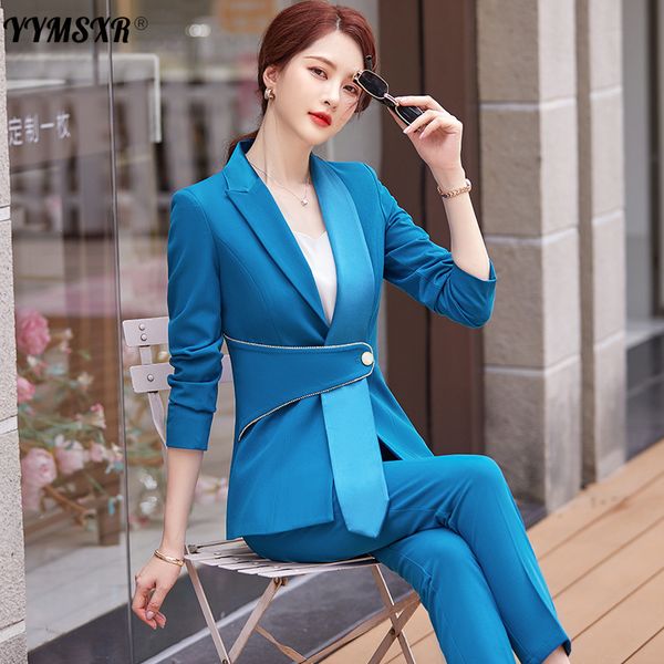women's two piece pants autumn and winter high-end professional wear temperament long-sleeved suit + stylish slim high-waist trous, White
women's two piece pants autumn and winter high-end professional wear temperament long-sleeved suit + stylish slim high-waist trous, White
