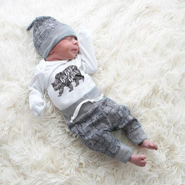 clothing sets cotton casual outfits baby boys set with hat 3 piece animal printed romper babies toddler clothes, White
clothing sets cotton casual outfits baby boys set with hat 3 piece animal printed romper babies toddler clothes, White
