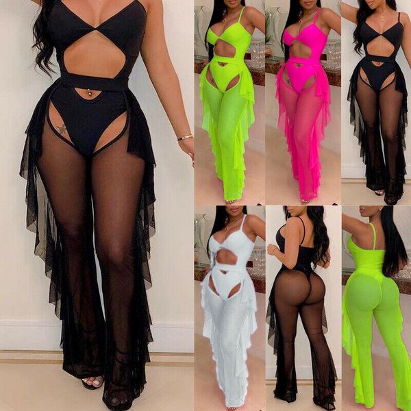 ruffle women beach mesh pants sheer wide leg transparent see through sea holiday cover up bikini trouser pantalon women's swimwear, White;black
ruffle women beach mesh pants sheer wide leg transparent see through sea holiday cover up bikini trouser pantalon women's swimwear, White;black
