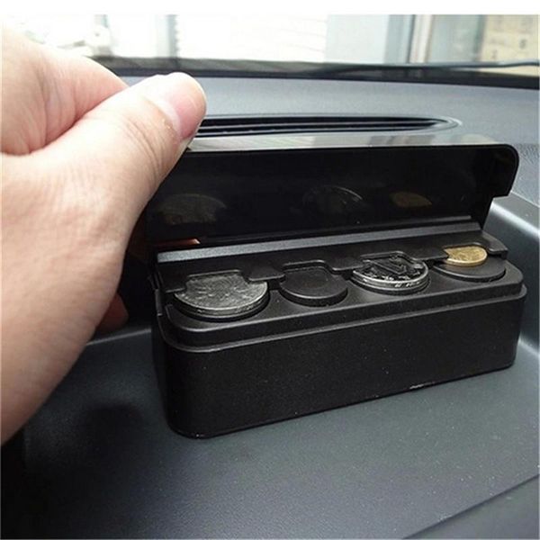 car organizer black plastics coin case change money storage box container holders 4 grid
car organizer black plastics coin case change money storage box container holders 4 grid