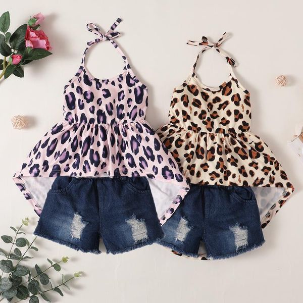 clothing sets fashion summer kids girls clothes 2pcs leopard printed sleeveless belt ruffles denim shorts 0-5y, White
clothing sets fashion summer kids girls clothes 2pcs leopard printed sleeveless belt ruffles denim shorts 0-5y, White