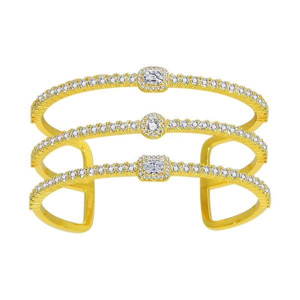 bangle 3 row natural stone cuff design punk style golden zircon bracelet retro copper cz women men opening rhinestone classic, Black
bangle 3 row natural stone cuff design punk style golden zircon bracelet retro copper cz women men opening rhinestone classic, Black