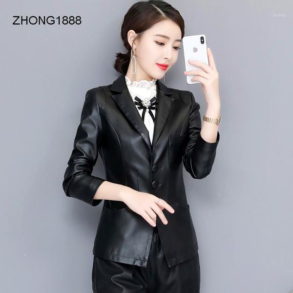 autumn and 2021 spring genuine leather jacket women's korean style slim fit small suit short suits & blazers, White;black
autumn and 2021 spring genuine leather jacket women's korean style slim fit small suit short suits & blazers, White;black