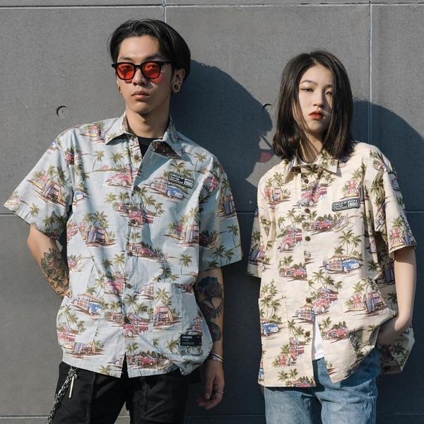 men's floral summer beach shirts flower printed hawaii short sleeve baggy loose fit fashion shirt for man casual, White;black
men's floral summer beach shirts flower printed hawaii short sleeve baggy loose fit fashion shirt for man casual, White;black