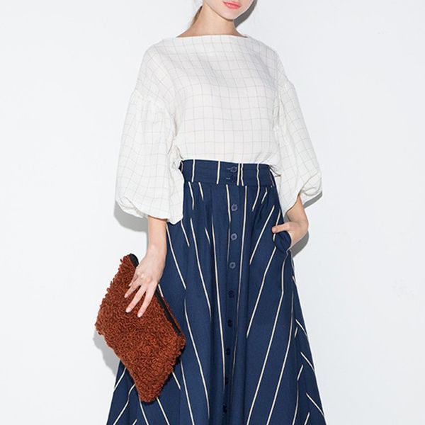 tees elegant loose shirt for women o neck long sleeve plaid casual blouse female spring fashion clothing 2021 tide, White
tees elegant loose shirt for women o neck long sleeve plaid casual blouse female spring fashion clothing 2021 tide, White