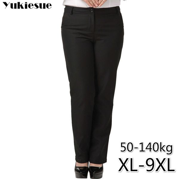 women's pants for women pantalon femme streetwear with high waist ol office work wear suit plus size 9xl female trousers 210518, Black;white
women's pants for women pantalon femme streetwear with high waist ol office work wear suit plus size 9xl female trousers 210518, Black;white